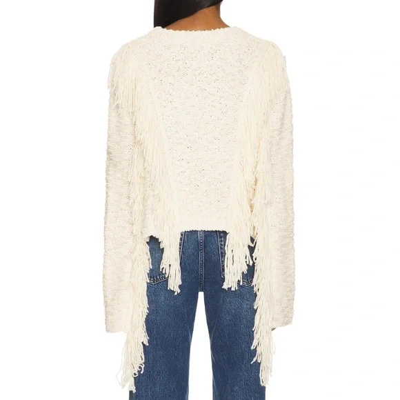 Tularosa Ibone Fringe Sweater Beige - Picture 9 of 16